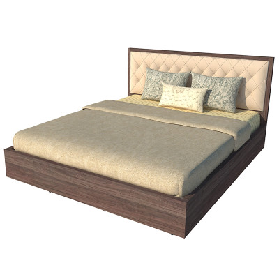 Giường ngủ cao cấp Tundo màu nâu 180cm x 200cm