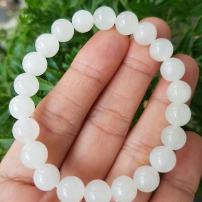 Vòng tay bạch ngọc thiên nhiên