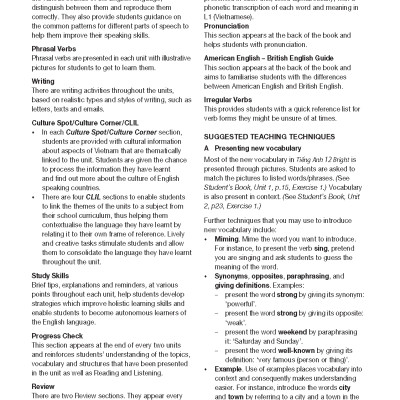 Tiếng Anh 12 Bright - Teacher