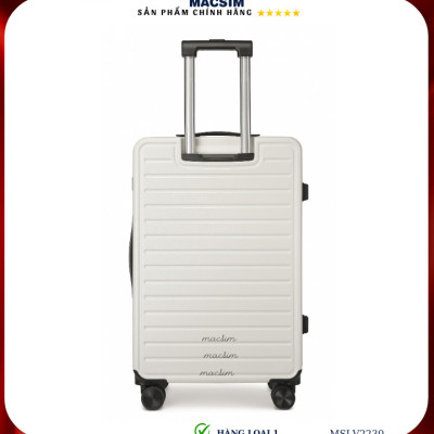 Vali cao cấp Macsim SMLV2230 cỡ 20 inch màu trắng - Hàng loại 1