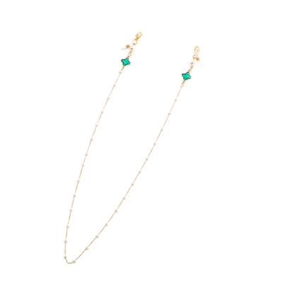 Dây đeo gọng kính chain glasses cỏ bốn lá chuỗi hạt dây chuyền đeo tai nghe airpod đeo khẩu trang mask strap hold new hot trend