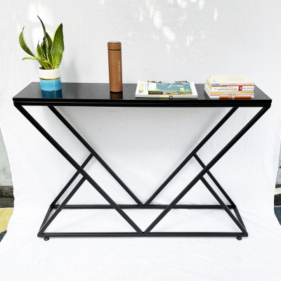 Bàn console, bàn trang trí mặt gỗ khung sắt sơn tĩnh điện Juno sofa CSTCT006 120x30x82 cm