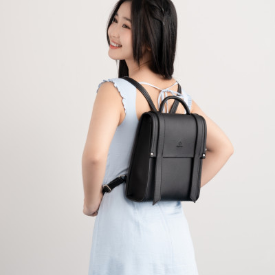 Balo Yuumy ( Thời trang nữ phối màu cỡ trung - Balo da Bergen YBA107 )