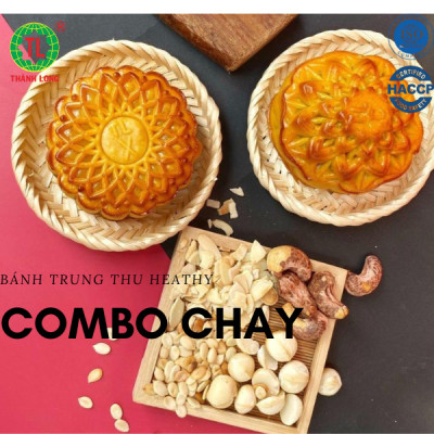 Hộp bánh trung thu 2 bánh chay 220g - Thành Long - Combo chay 2- 440g- Việt Nam