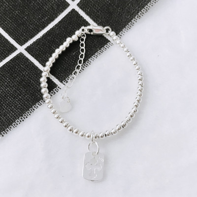 Lắc tay bạc thánh giá treo -  Ngọc Quý Gemstones