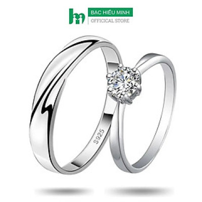 Nhẫn Đôi Bạc Nhẫn Cặp Bạc - Làm Người Yêu Của Em Nhé - BẠC HIỂU MINH NC628