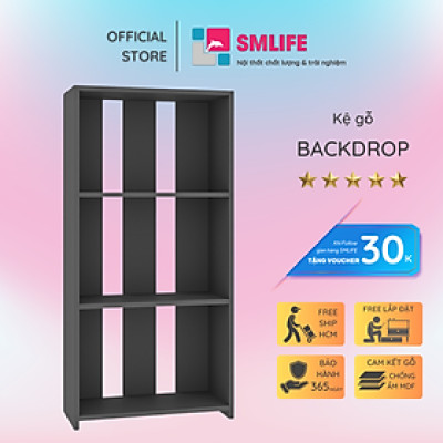 Giá sách gia đình kiểu dáng nhỏ gọn SMLIFE Backdrop
