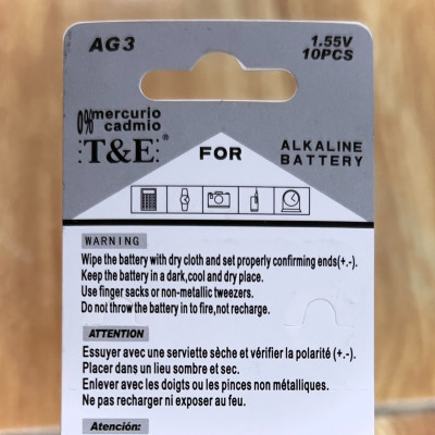 10 Viên Pin Cúc Áo LR41 - AG3 - L736 Vinnic 1,5V