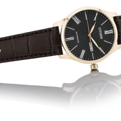 Đồng Hồ Nam Citizen Dây Da NH8353-00H - Mặt Xám