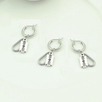 Bông tai dao lam độc lạ unisex 1 chiếc