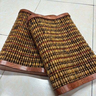 Gối Hạt Gỗ Bách Xanh Cao Cấp , Gối Công Thái Học - Kích Thước 43cmx24cmx8/4cm ( video , hình thật )