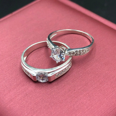 Nhẫn Đôi Nhẫn Cặp Bạc Valentine Ring BẠC HIỂU MINH NC659