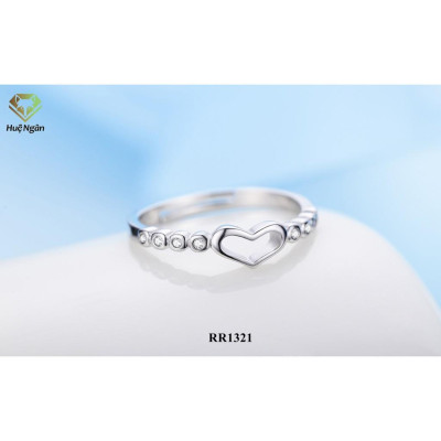 Nhẫn bạc Ý 925 Huệ Ngân - Tim xinh RR1381