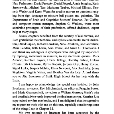 The Language Instinct: How the Mind Creates Language (P.S.)