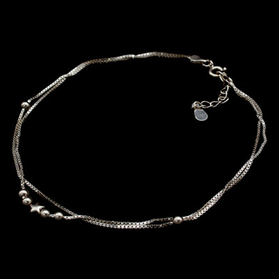 Lắc Chân Nữ Bạc Ý Bạc Hiểu Minh LC161 Ngôi Sao