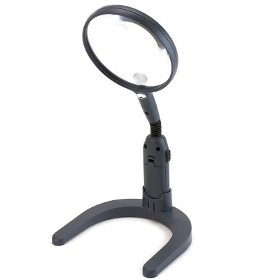 Kính lúp có đèn đa năng để bàn, cầm tay MagniLamp GN-55 (2x/3.5x) - Hàng chính hãng