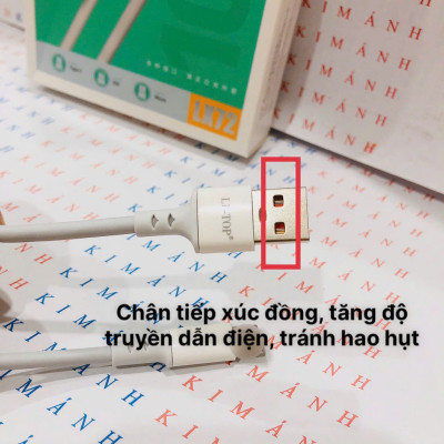 Dây sạc LI-TOP LX72 Công suất 100W chân Type C, Kim Ánh cho dùng thử 30 ngày, Kim Ánh bảo Hàng chính hãng 12 tháng