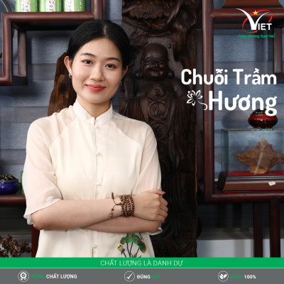 Chuỗi Trầm Tốc Thiên Nhiên 108 Hạt - Thanh Lịch - Mùi Thơm Dịu Nhẹ