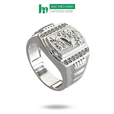 Nhẫn Nam Bạc 925 Hình Rồng Tinh Tế BẠC HIỂU MINH NA614