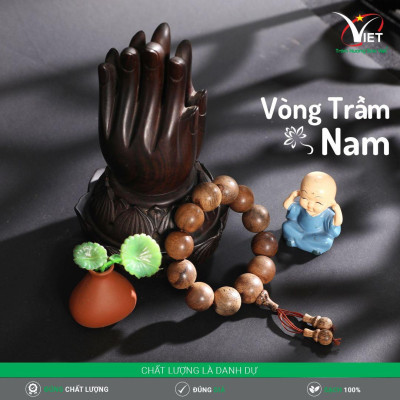 Vòng Trầm Nam - Trầm Chìm Thiên Nhiên 20 Ly Cực Hiếm - Kiểu Tròn