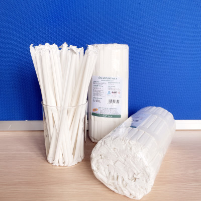 Phi 8 - Túi 100 ống hút giấy làm từ sợi mía có bao gói