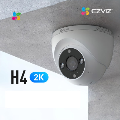 Camera Wifi Ezviz Dome H4 2K 3MP, Ốp Trần Cố Định, Đàm Thoại 2 Chiều - Hàng chính hãng