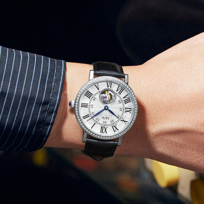 Đồng Hồ Nam I&W Carnival 667G Chính Hãng Full Box Chống Nước Kính Chống Xước Dây Da Cao Cấp BH 60T (Máy Cơ Tự Động)