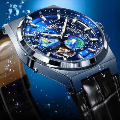 Đồng hồ nam chính hãng IW CARNIVAL IW708G-1 Kính sapphire ,chống xước ,Chống nước 50m ,Bảo hành 24 tháng,Máy cơ (Automatic),dây da cao cấp, thiết kế đơn giản dễ đeo