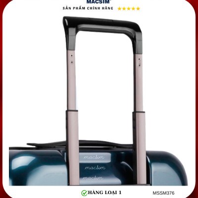 Vali cao cấp Macsim Smooire MSSM376 cỡ 20 inch màu shiny blue - Hàng loại 1