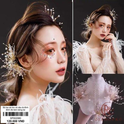 Cài tóc cô dâu bộ giangpkc sp002980