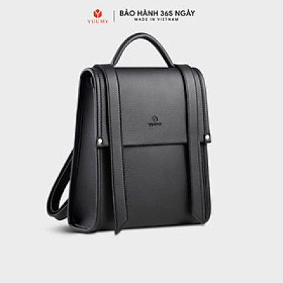 Balo Yuumy ( Thời trang nữ phối màu cỡ trung - Balo da Bergen YBA107 )