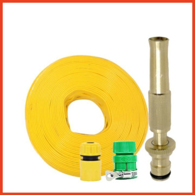 Tưới cây rửa xe Bộ dây và vòi xịt tăng áp lực nước 300% loại 25m cút nhựa,nối nhựa 206587