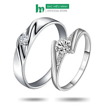 Nhẫn Đôi Bạc Nhẫn Cặp Bạc - Ánh Mắt Của Em - BẠC HIỂU MINH NC641