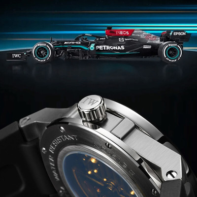 Đồng hồ nam chính hãng IW CARNIVAL IW619G-5 Kính sapphire ,chống xước,Chống nước 50m ,Bảo hành 24 tháng,Máy cơ (Automatic),Dây cao su cao cấp,thiết kế lộ cơ thể thao