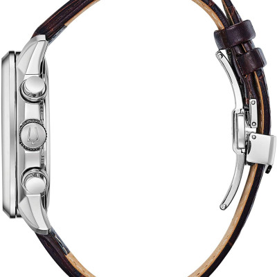 Đồng Hồ Nam Bulova Dây Da 96B311 - Mặt Đen