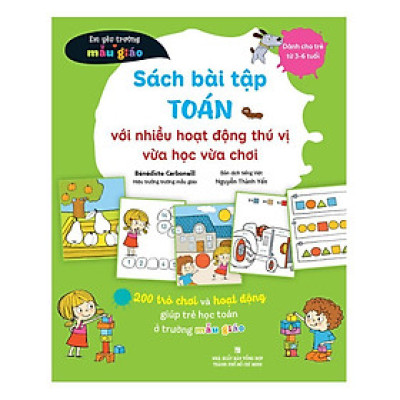 Sách - Sách Bài Tập Toán Với Nhiều Hoạt Động Thú Vị Vừa Học Vừa Chơi - Nhân Trí Việt