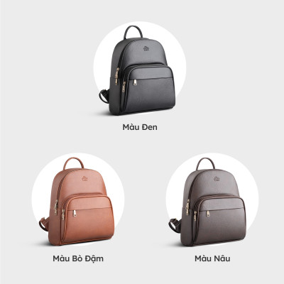 Balo Lata ( Thời trang nữ cá tính cỡ trung - Balo da BAL74 )