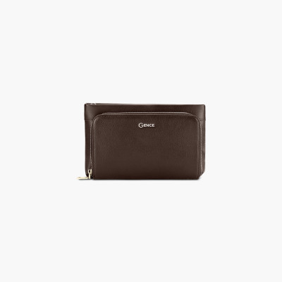Clutch, Ví Cầm Tay Thời Trang Nam Da Bò Alran Cao Cấp HT16 Nâu