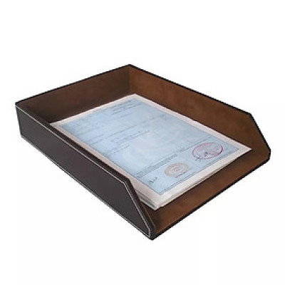 Khay đựng tài liệu 1 tầng bằng da cao cấp