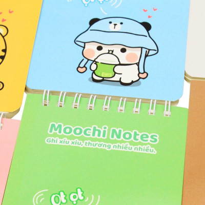 Sổ Lò Xo Moochi Notes B7 - Kẻ Ngang - 120 Trang 80gsm - The Sun 05