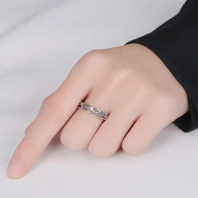 Nhẫn Đôi Bạc Nhẫn Cặp Đôi - BẠC HIỂU MINH NC650