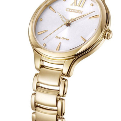 Đồng Hồ Nữ Citizen Dây Thép Không Gỉ EM0553-85A - Mặt Trắng (Sapphire)