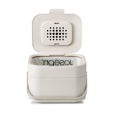 Hộp đựng rác thực phẩm mini cao cấp Joseph Joseph-300154, ngăn chia rác cho phép bạn phân loại chất thải phòng tắm có thể tái chế và không thể tái chế