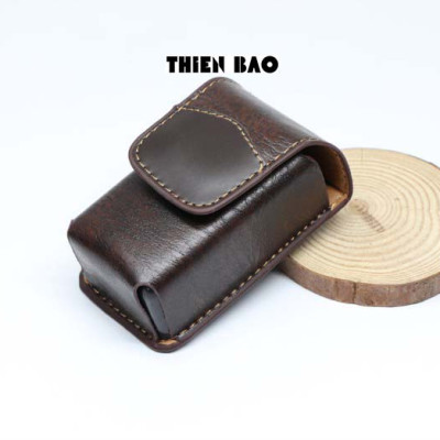 Bao da có đai đeo hông  BD99 chuyên dùng để đựng kính lão thị, viễn thị gấp gọn KT 8*4*3CM làm thủ công HANDMADE bằng tay chắc chắn