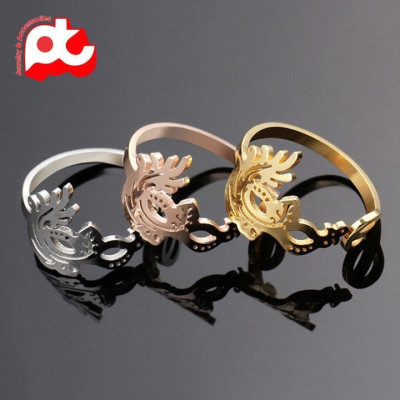 Nhẫn nữ - Nhẫn titan nữ thời trang cao cấp mặt nạ cách điệu thép không gỉ titanium trangsucpt 3 màu sắc NNUT49