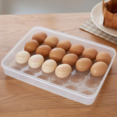 Hộp đựng trứng 24 quả có nắp đậy nhựa Việt Nhật , khay bảo quản trứng không bị vỡ chắc chắn - Hàng Việt Nam