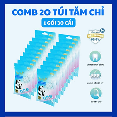 COMBO 20 Túi Tăm Chỉ Nha Khoa MyLan Cao Cấp Tiện Lợi 30 Cái/Túi