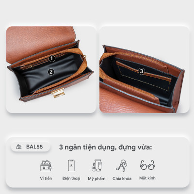 Balo Lata ( Thời trang nữ công sở cỡ trung - Balo da BAL55 )