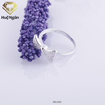 Nhẫn bạc Ý 925 Huệ Ngân - Nơ đẹp RR1292