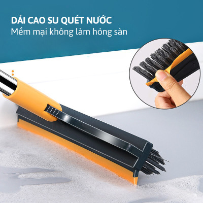 [COMBO DỌN DẸP ĐÓN TẾT] 1 chà sàn nhà tắm + 1 chổi quét trần nhà + 1 bàn chải vệ sinh khe hẹp - Chính hãng dododios